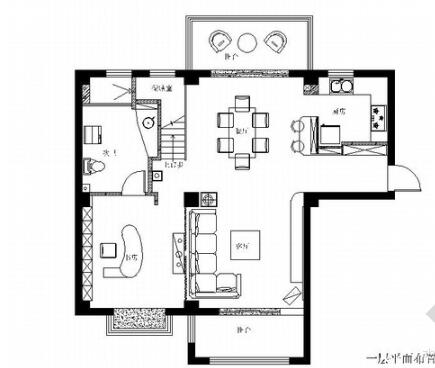 [常熟]大型复合小区后现代风格复式装修施工图（含高清实...-1