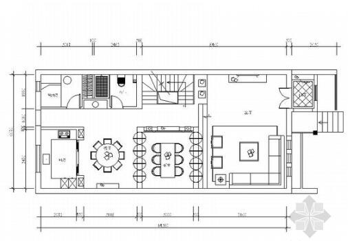 精品设计高档现代四层别墅样板间CAD装修施工图（含效果...-1