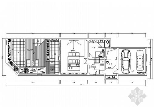 经典简洁雅致新中式四层别墅设计CAD装修图（含效果）-1