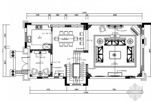 英式古典三层联排别墅室内装饰施工图（含效果）-1