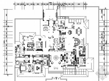 [内蒙]全套高档现代风格三层别墅室内设计装修施工图（...-1