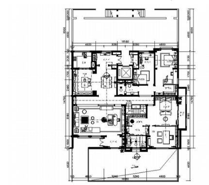 [山东]高贵典雅清新风格别墅样板间室内装修施工图（含实...-1