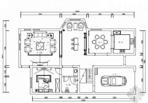 [原创]欧式精致的三层别墅室内施工图（含效果图）-1