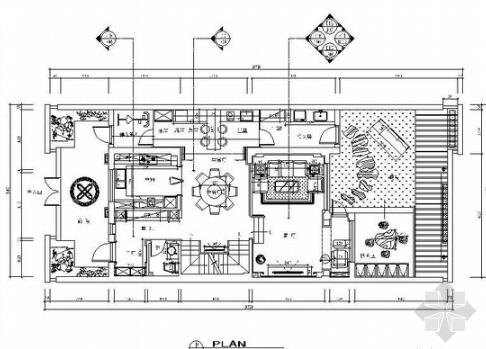 [苏州]中式风格别墅室内装修设计CAD施工图（含效果图...-1