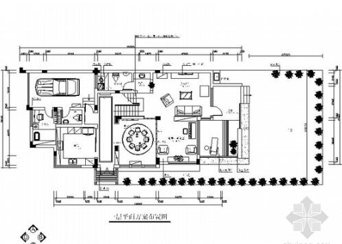 温馨双层洋房住宅装修施工图-1