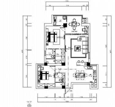 [瑞安]现代简约三居室样板房装修图（含效果）-1