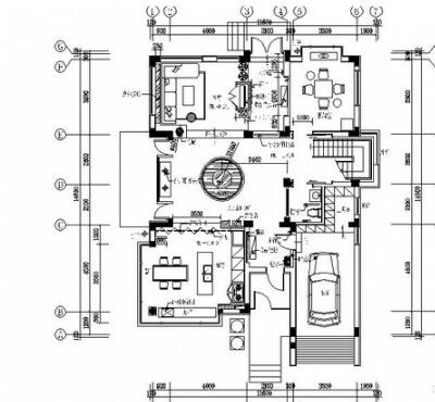 [苏州]水岸社区典雅新中式三层别墅装修施工图-1