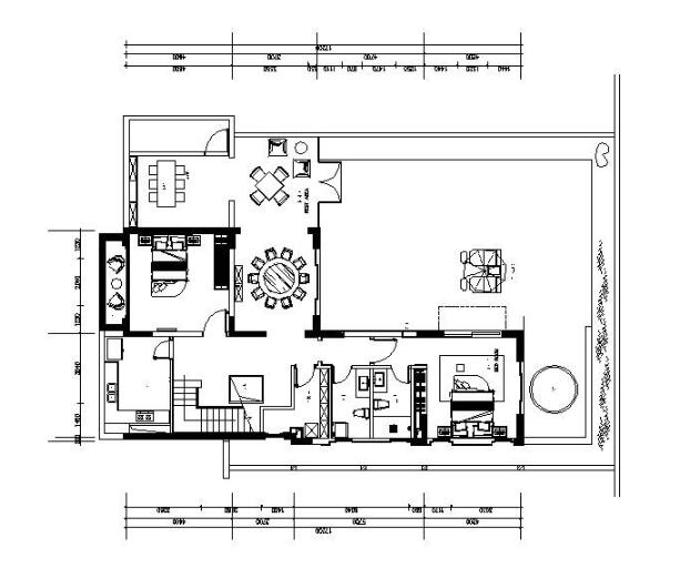 [西安]3层高档现代风格别墅室内设计施工图-1