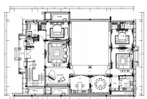 [浙江]经典欧式简约舒适2层别墅室内设计全套施工图-1