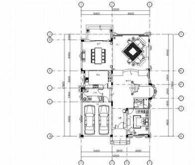 美式新古典别墅室内设计施工图（含实景照片）-1