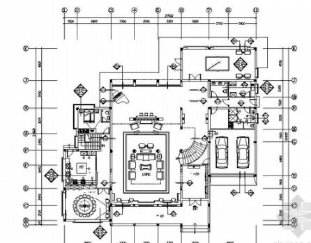 [福建]中式5层温馨典雅别墅室内设计CAD施工图-1