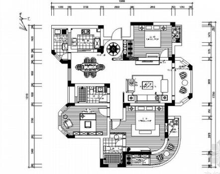 [江苏]新中式优雅复式住宅CAD施工图（含效果图）-1