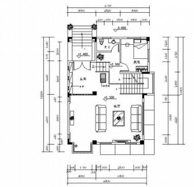 [广东]纯别墅小区高档现代三层别墅装修施工图-1