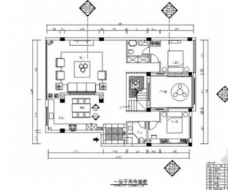 精品现代简约风格两层别墅室内设计装修施工图（含效果）-1