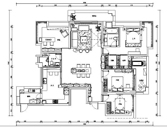 [杭州]现代简约精品三居室装修设计施工图（含实景图）-1