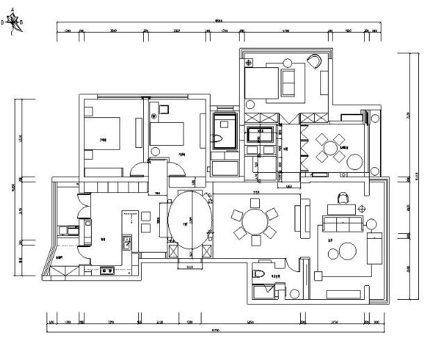 [浙江]现代简约精品三居室装修设计施工图（含实景图）-1