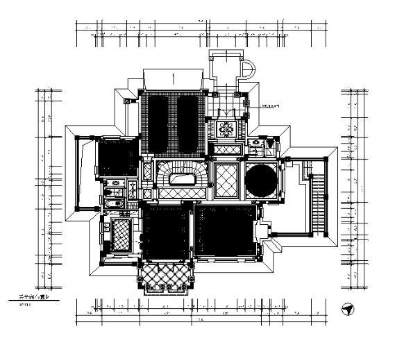 [山东]全套别墅样板房设计CAD施工图-1