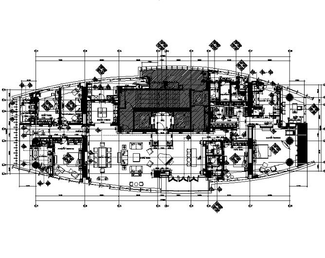 [上海]大户型样板房设计CAD施工图（含效果图）-1