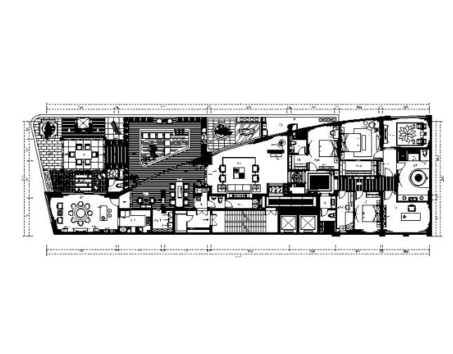 [福建]福安水岸样板房设计CAD施工图（含效果图）-1