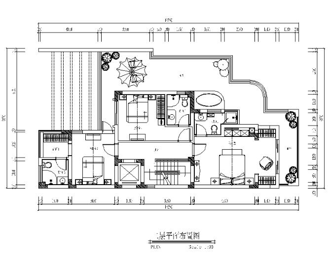 五层别墅设计CAD施工图（含效果图）-1