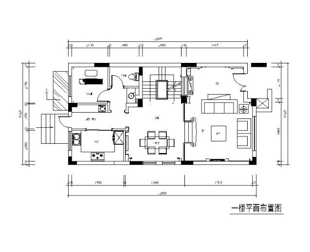 [湖南]欧式风格别墅设计CAD施工图（含效果图）-1