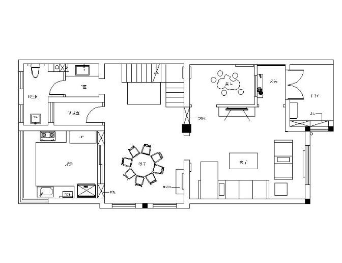 中式风格别墅住宅设计CAD施工图（含效果图）-1