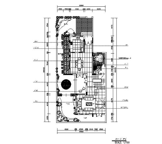 [广东]现代风格别墅样板间CAD施工图（含效果图）-1