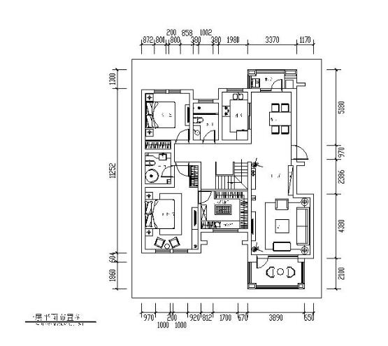 新中式-独栋别墅设计CAD施工图（含效果图）-1