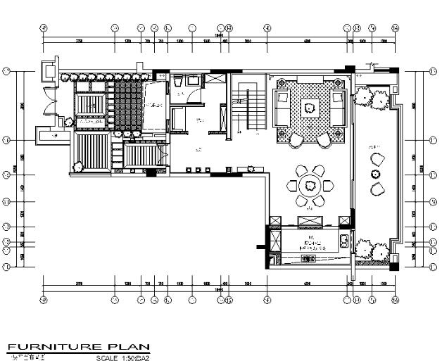[重庆]新亚洲洋房复式样板房CAD施工图（含实景图）-1