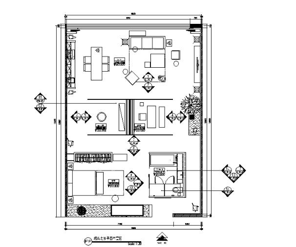 [北京]新作！新中式禅意之家CAD施工图（SU模型+实景相...-1