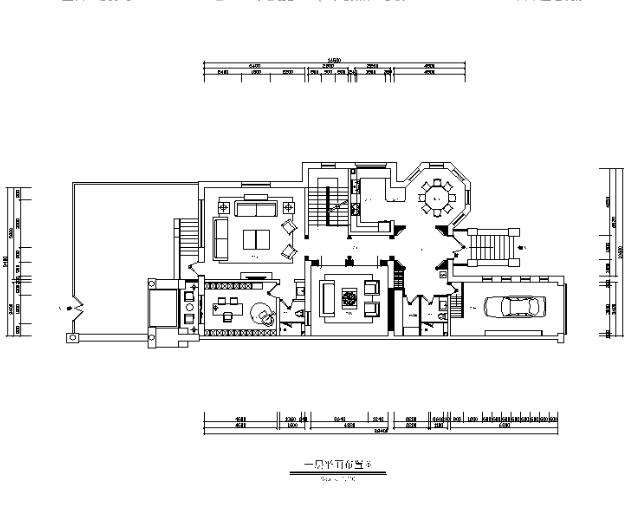 [河北]新古典别墅设计CAD施工图（含效果图）-1