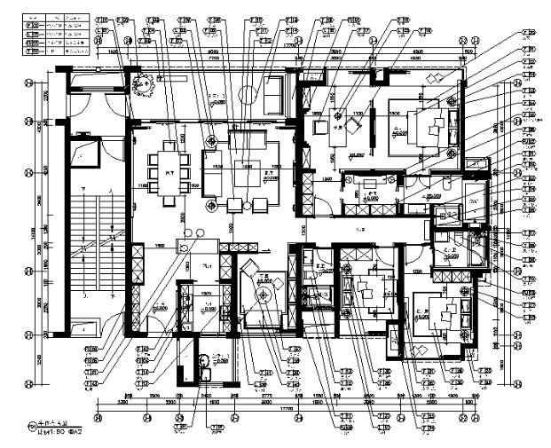[广东]现代风格样板房施工图（含效果图）-1