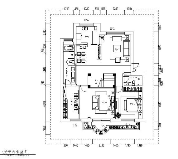 现代风格复式住宅设计CAD施工图（含效果图）-1