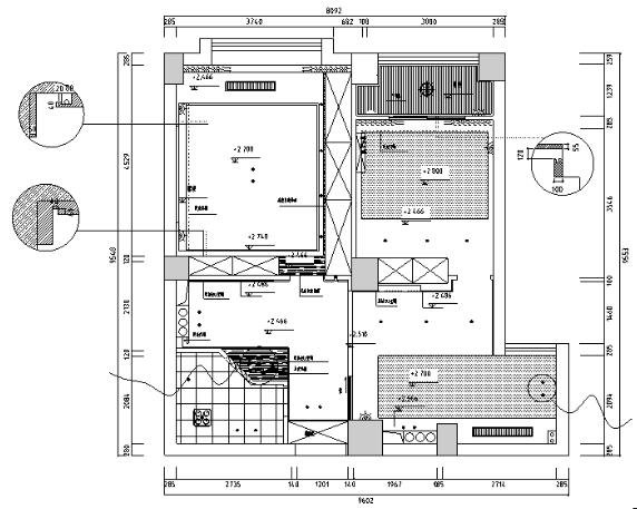 上田小区小跃层结构住宅设计施工图（附效果图）-1