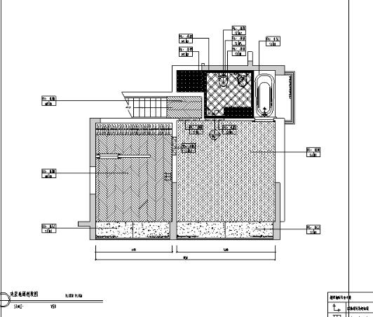 东莞幸福花苑一期2栋A1b样板房室内设计施工图-1