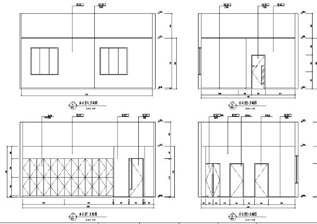 成都龙湖晶蓝半岛某现代风格别墅室内设计施工图-1