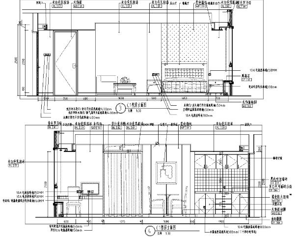 上海礼顿国际公寓多个户型样板间室内设计施工图-1