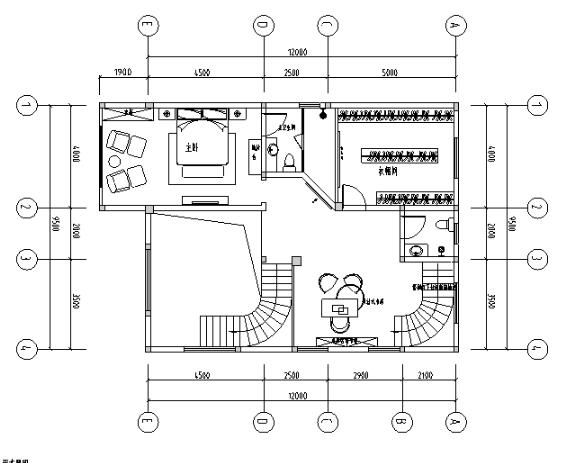 简约欧式风格两层别墅设计施工图（附效果图）-1