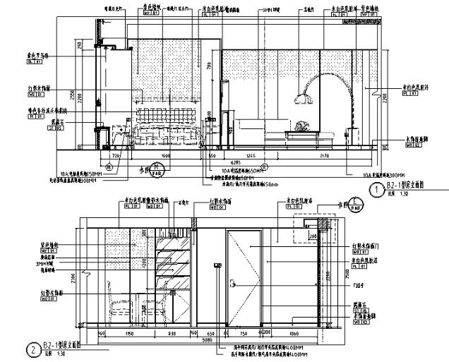 [上海]邱德光礼顿国际公寓B1B2型样板间施工图-1