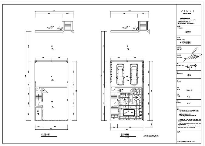 黑白无间住宅样板房室内设计施工图-1