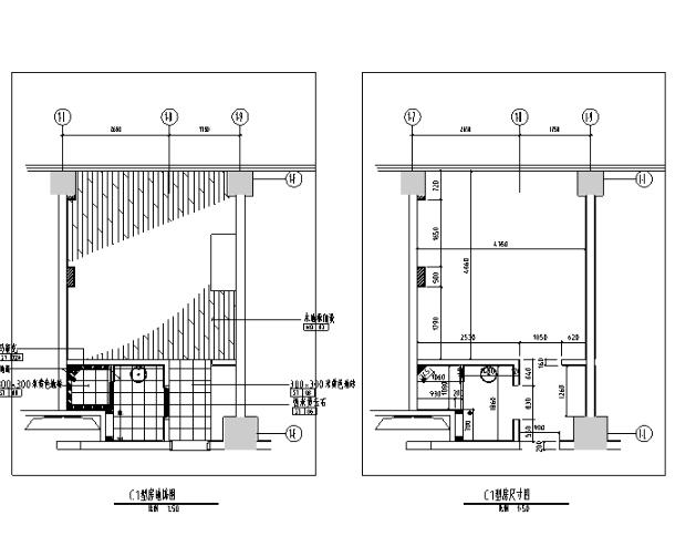 [上海]礼顿国际公寓C1F1G1型样板间施工图-1