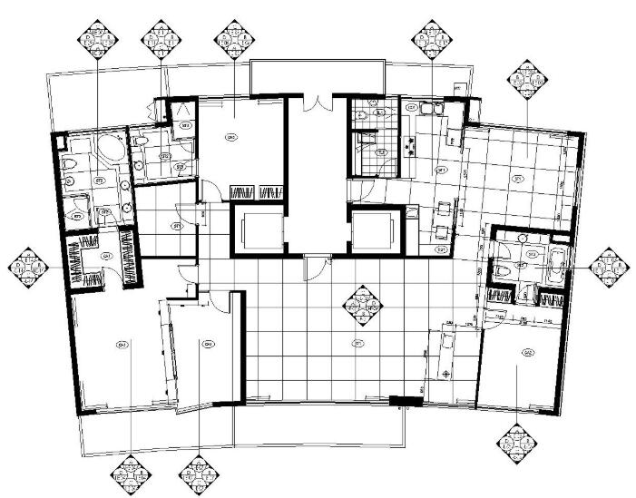 [上海]陆家嘴中央公寓施工图设计-1