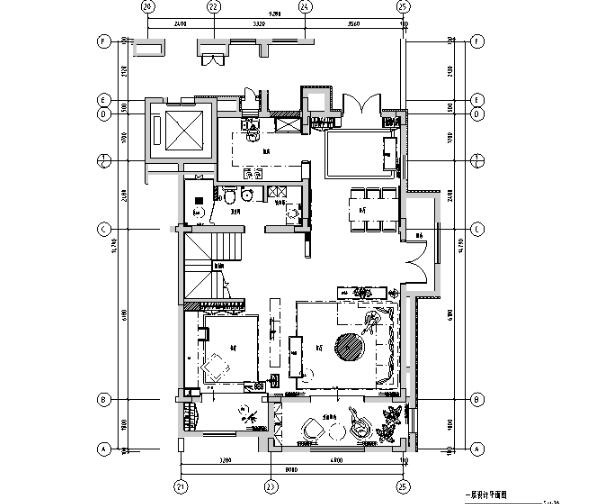 [山东]建邦原香溪谷上跃户型样板间设计施工图（附效果图...-1