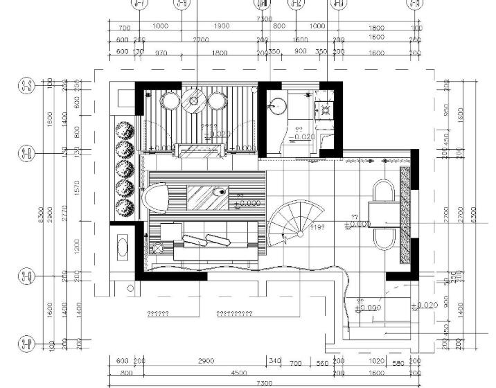 [广东]东莞鹿港小镇精装样板间施工图及效果图-1