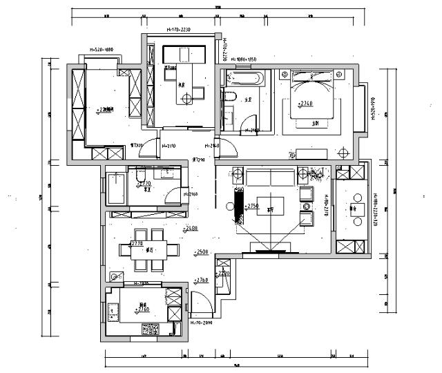 上海滩新昌城住宅设计施工图及效果图-1