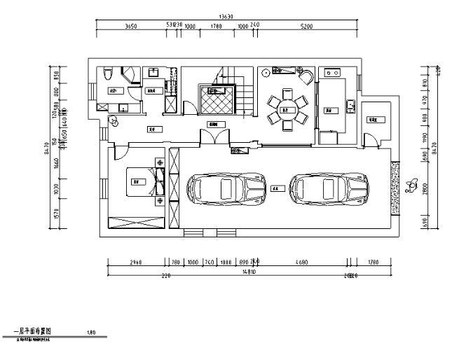 [黑龙江]新装饰主义风格400平米住宅设计施工图（附效果...-1