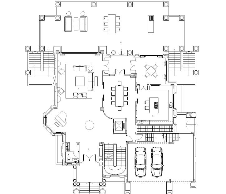 [贵州]某三层别墅装修施工图及效果图-1