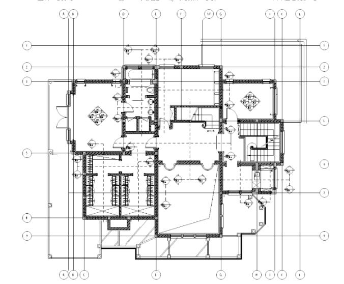 [上海]某欧式三层庄园别墅室内设计施工图-1