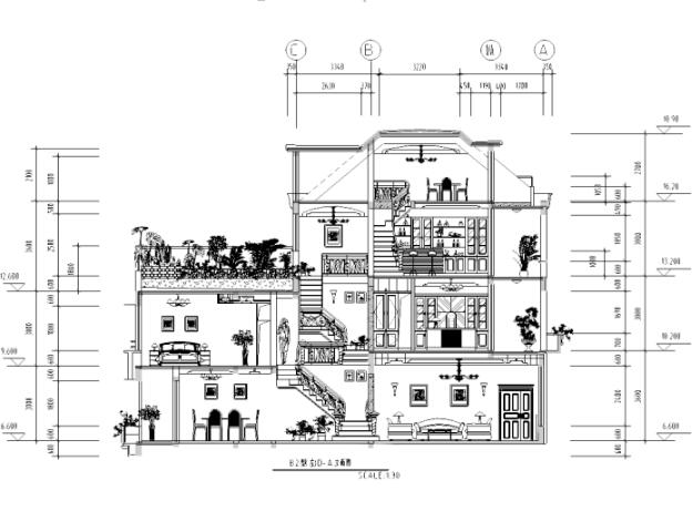 [山东]某欧式别墅室内设计施工图-1