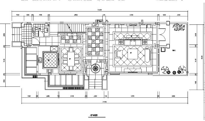 [江苏]古典欧式风格480平米联体别墅设计施工图（附效果...-1